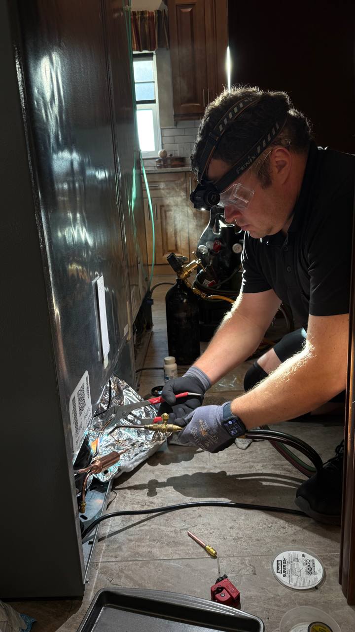 Refrigerator sealed system repair